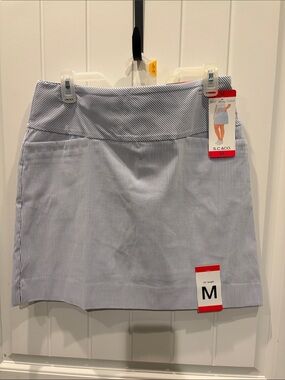 Women's Blue Pinstripe Skirt